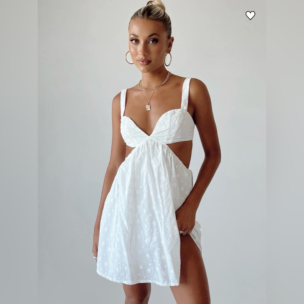 Khalia Mini Dress White Princess Polly: Size 2